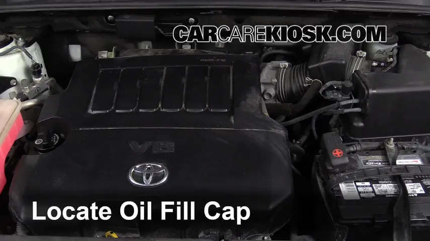 2010 Toyota RAV4 Limited 3.5L V6 Oil Add Oil